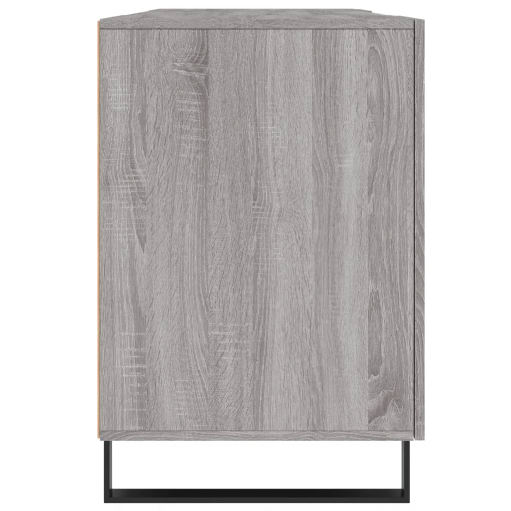 skrivebord 140x50x75 cm konstrueret træ grå sonoma-eg