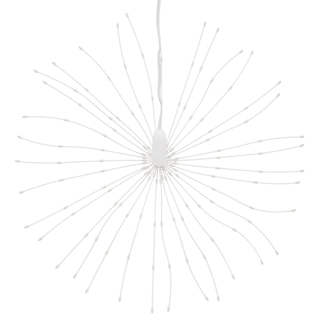 lysende starburst-dekoration 8 stk. 140 LED'er 17 cm flerfarvet