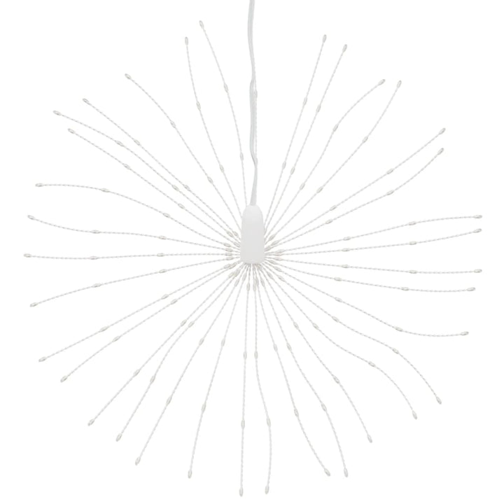 lysende starburst-dekoration 8 stk. 140 LED'er 17 cm flerfarvet