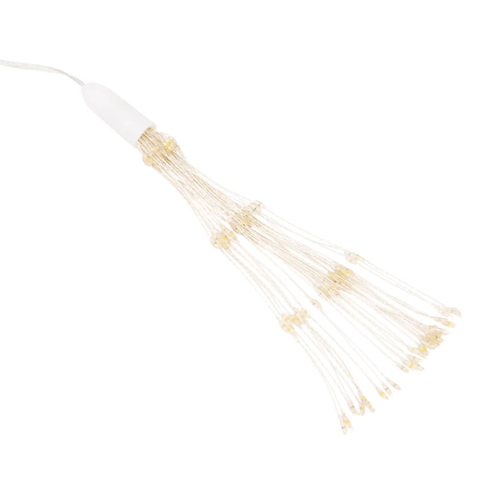 lysende starburst-dekoration 8 stk. 140 LED'er 17 cm flerfarvet