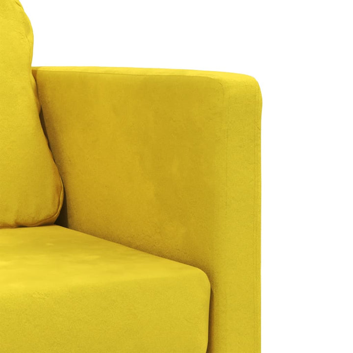 2-i-1 sovesofa 122x204x55 cm velour mørkegul