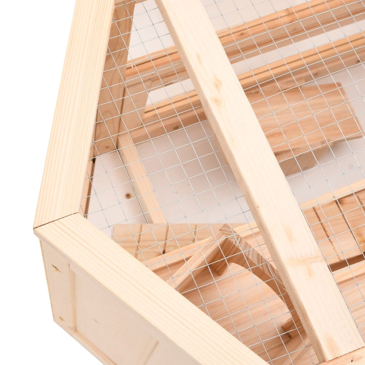 hamsterbur 80x40x43 cm massivt fyrretræ