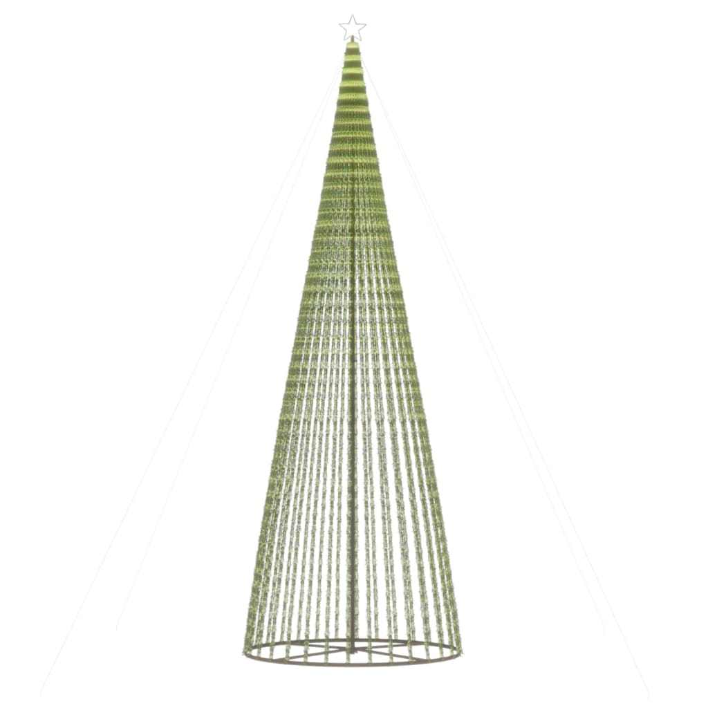 LED-juletræ 1544 LED'er 500 cm varmt hvidt lys