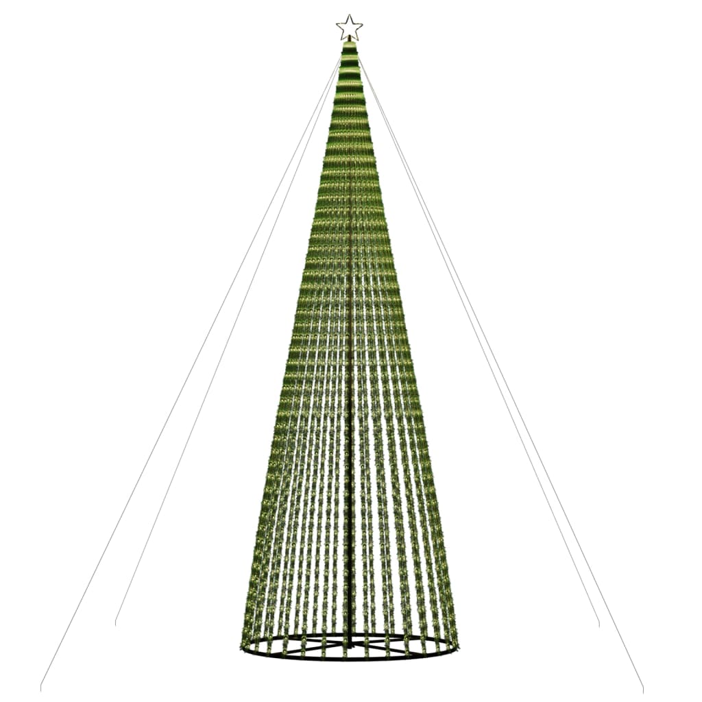 LED-juletræ 1544 LED'er 500 cm varmt hvidt lys