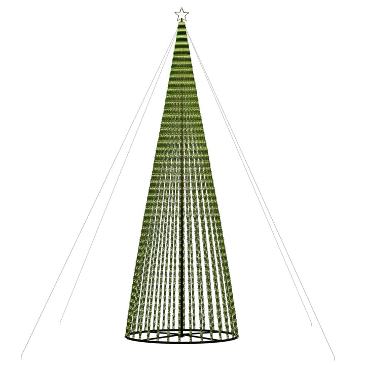LED-juletræ 1544 LED'er 500 cm varmt hvidt lys