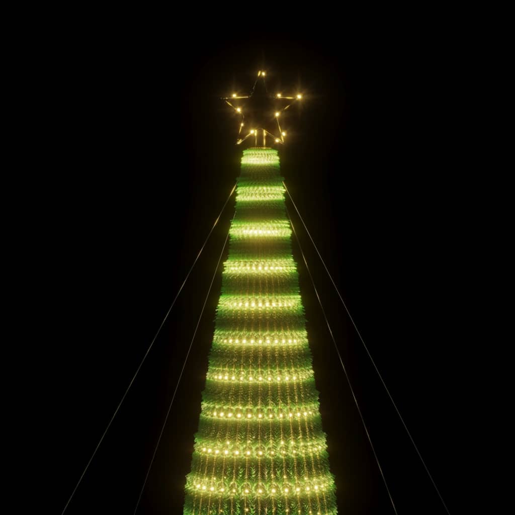 LED-juletræ 1544 LED'er 500 cm varmt hvidt lys