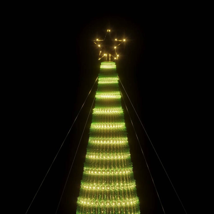LED-juletræ 1544 LED'er 500 cm varmt hvidt lys