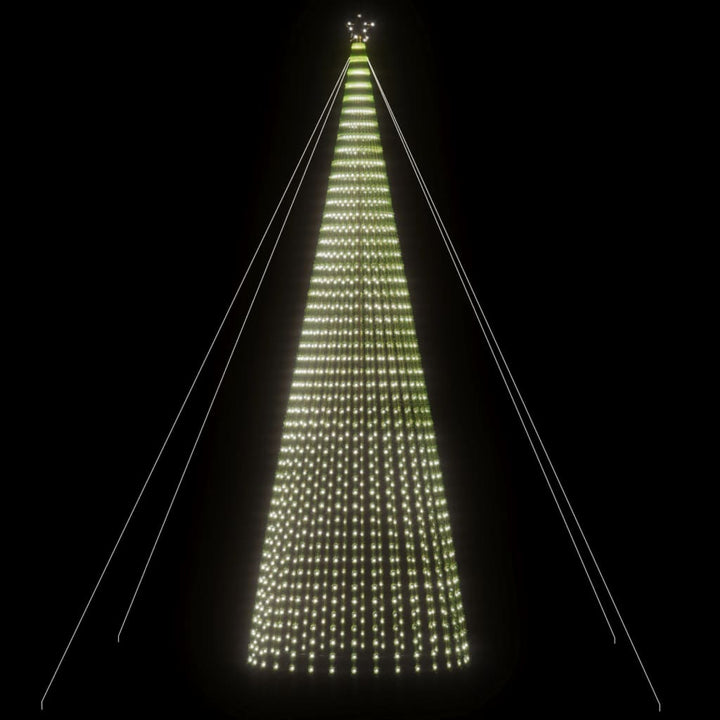 LED-juletræ 1544 LED'er 500 cm koldt hvidt lys