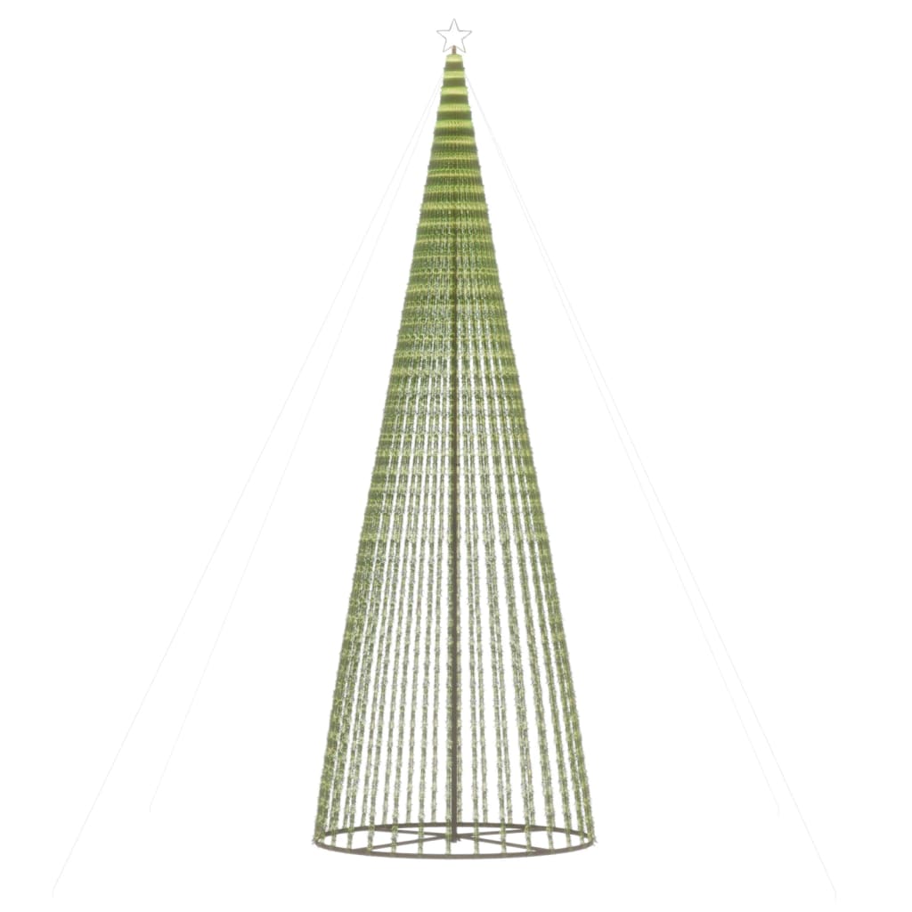 LED-juletræ 1544 LED'er 500 cm koldt hvidt lys