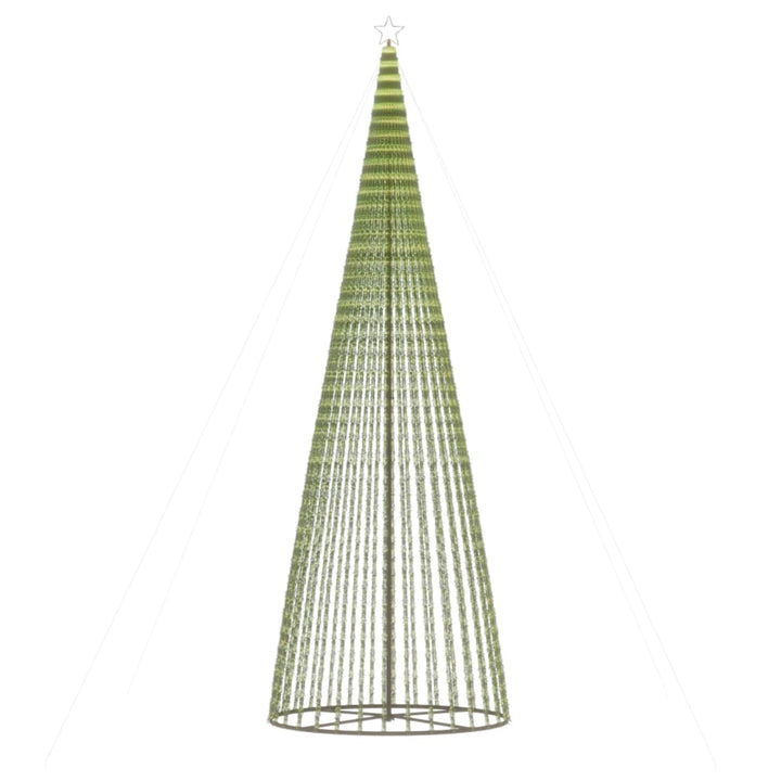 LED-juletræ 1544 LED'er 500 cm koldt hvidt lys