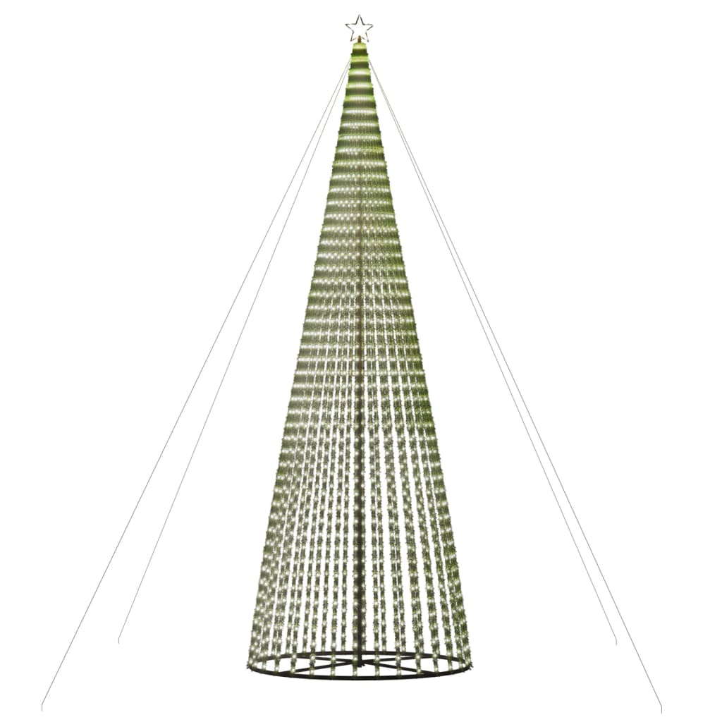 LED-juletræ 1544 LED'er 500 cm koldt hvidt lys