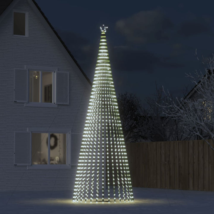 LED-juletræ 1544 LED'er 500 cm koldt hvidt lys