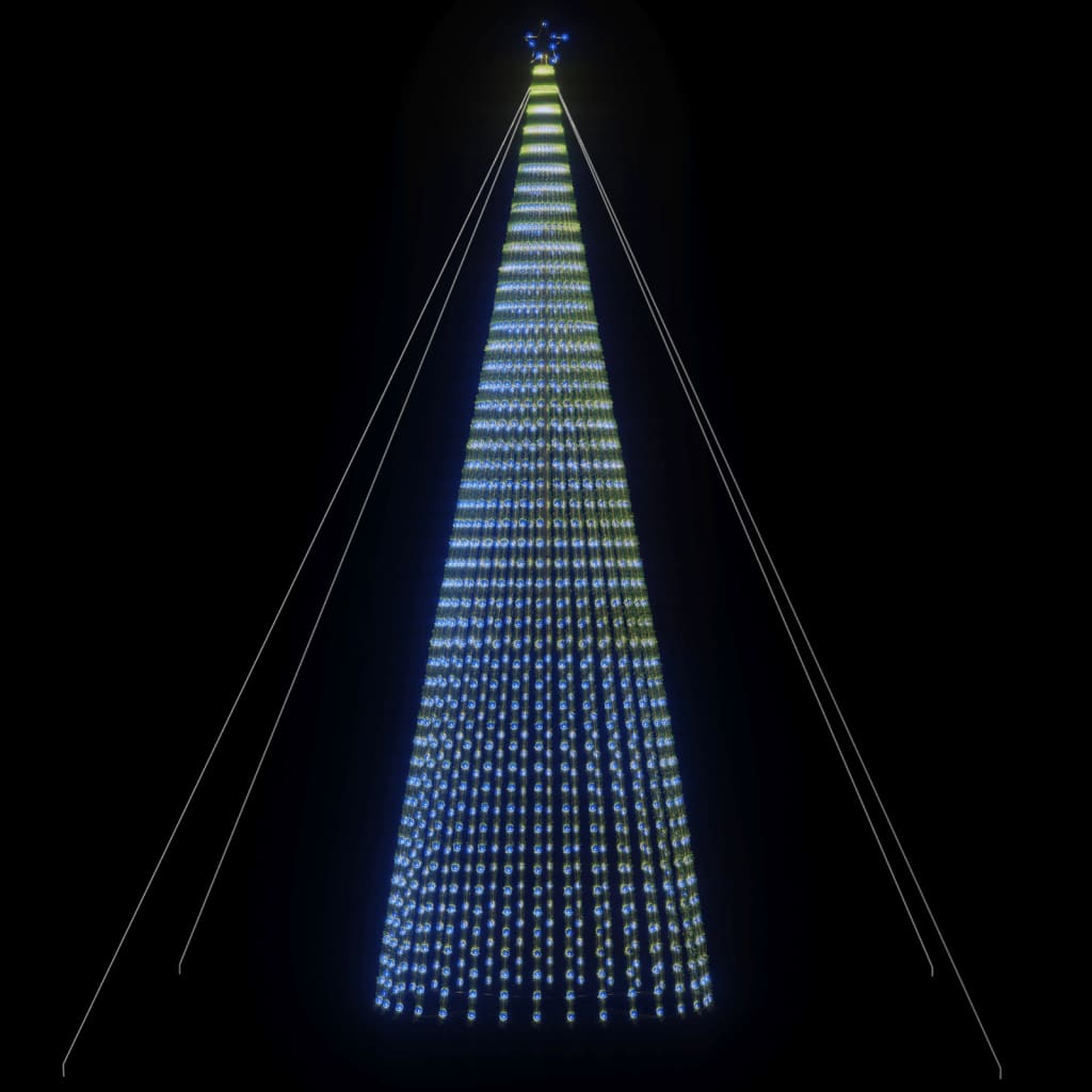 LED-juletræ 1544 LED'er 500 cm blåt lys