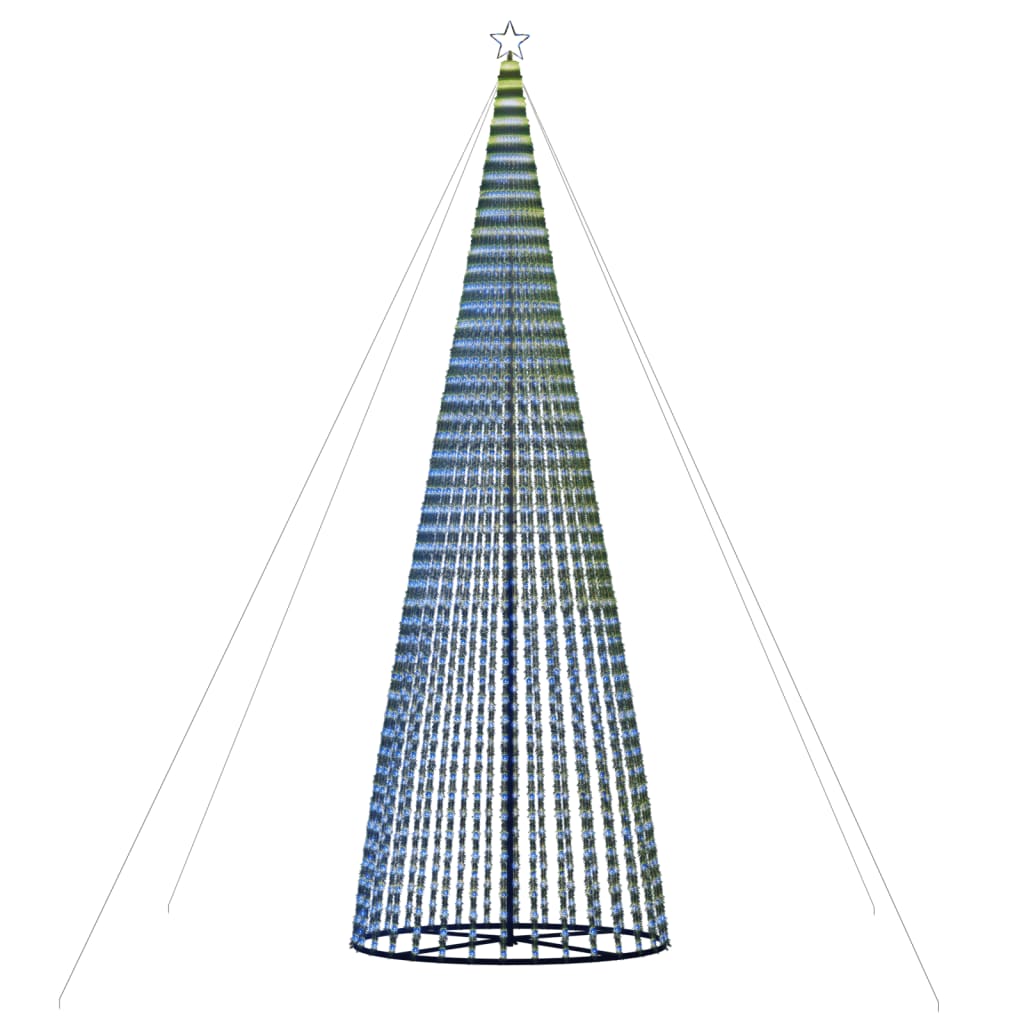LED-juletræ 1544 LED'er 500 cm blåt lys