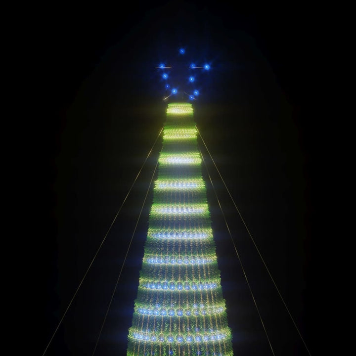 LED-juletræ 1544 LED'er 500 cm blåt lys