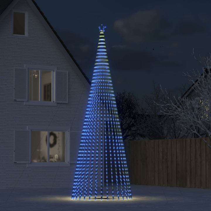 LED-juletræ 1544 LED'er 500 cm blåt lys
