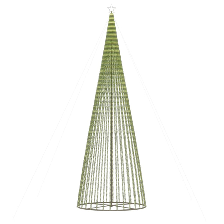 LED-juletræ 1544 LED'er 500 cm farverigt lys
