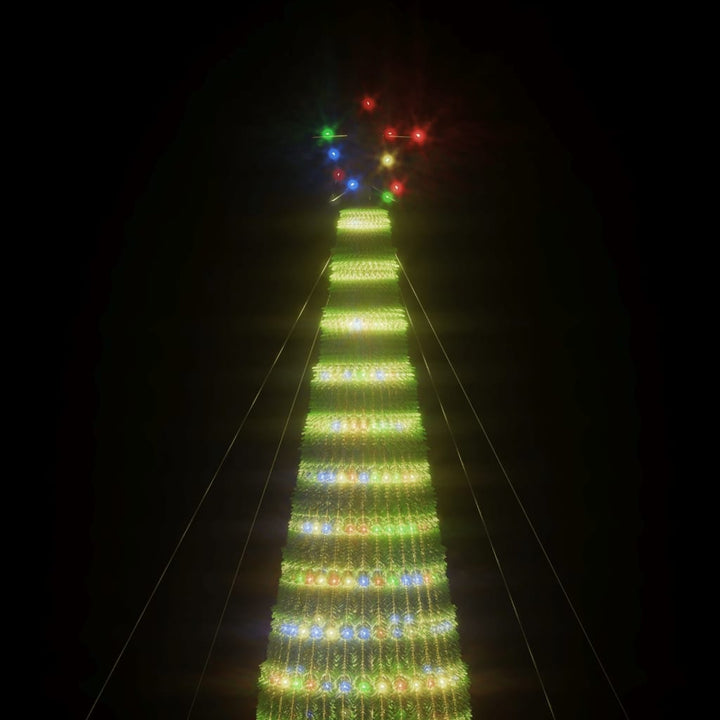 LED-juletræ 1544 LED'er 500 cm farverigt lys