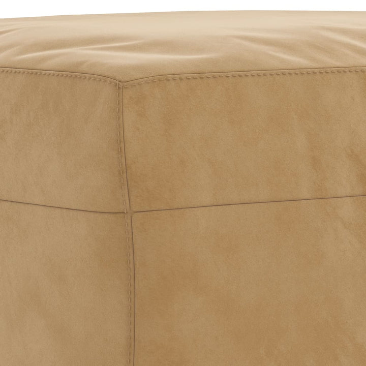 sofasæt 3 dele med hynder velour brun