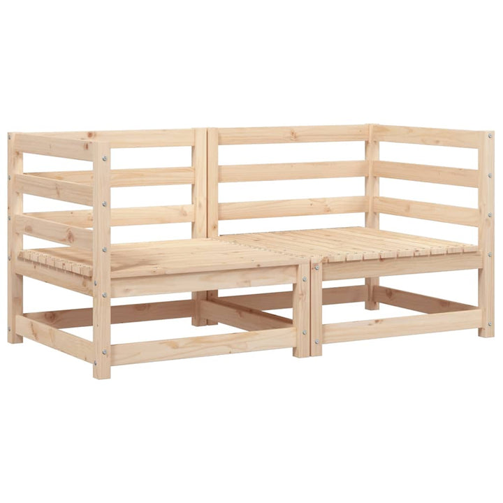 hjørnemoduler 2 stk. til havesofa 70x70x67 cm massivt fyrretræ