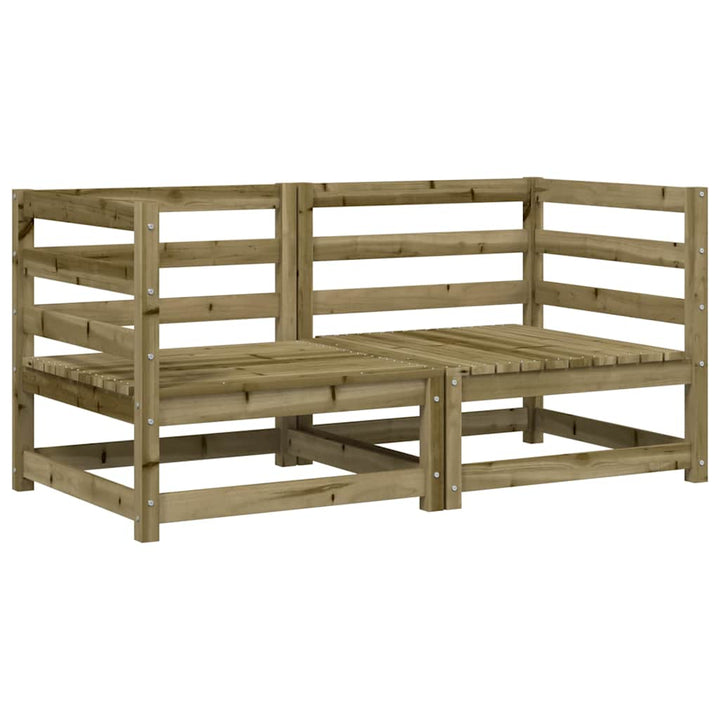 hjørnemoduler 2 stk. til sofa 70x70x67 cm imprægneret fyrretræ