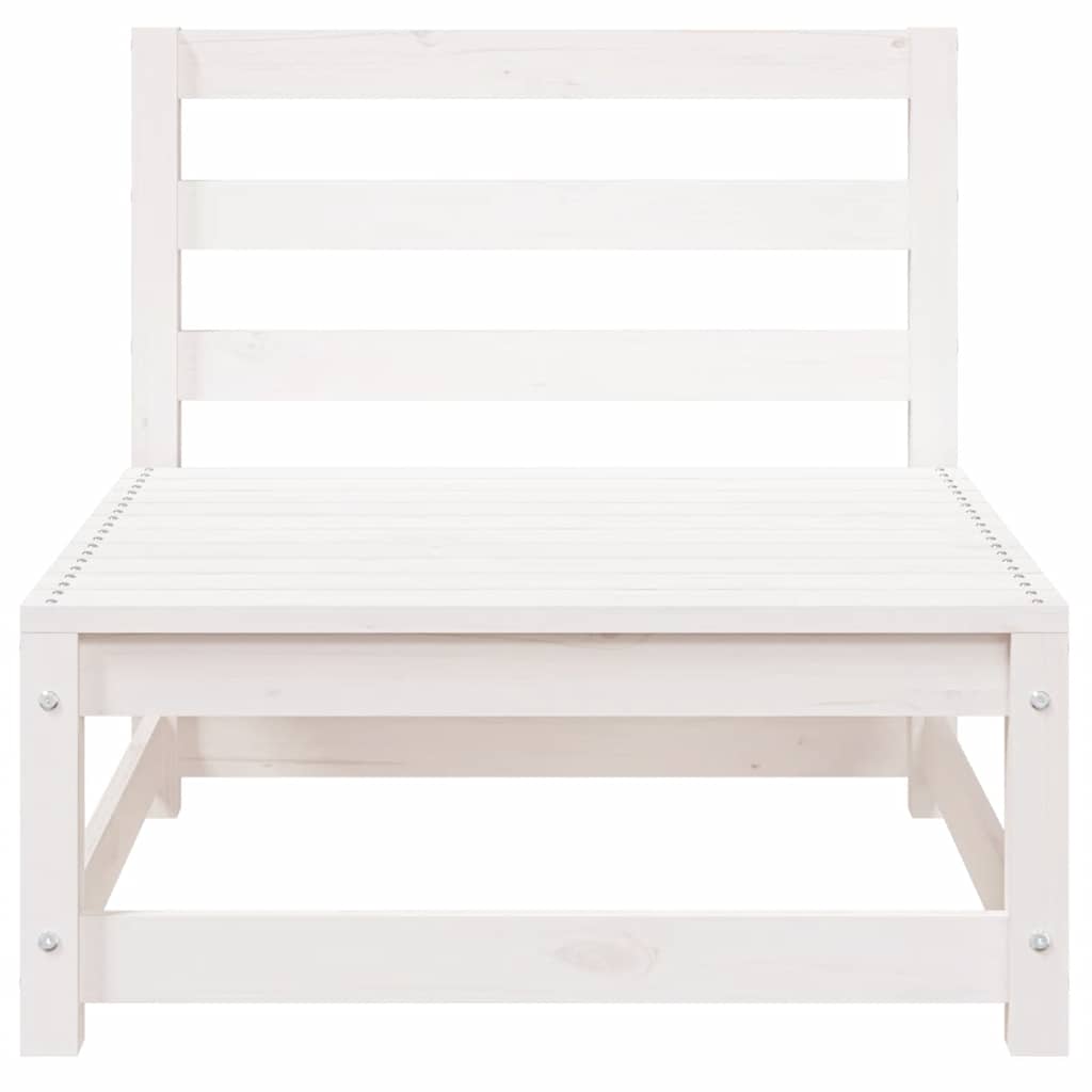 sofamoduler 2 stk 70x70x67 cm uden armlæn fyr hvid
