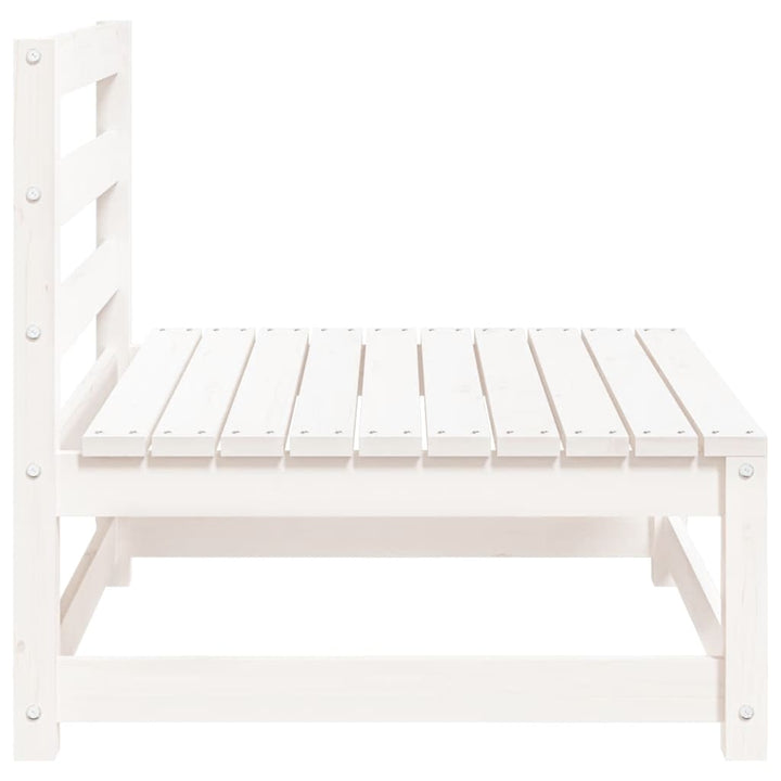 sofamoduler 2 stk 70x70x67 cm uden armlæn fyr hvid