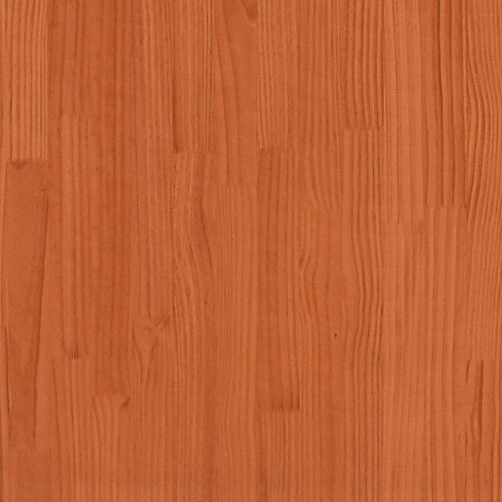 hjørnemoduler u. armlæn 2 stk. 70x70x67 cm massivt træ brun