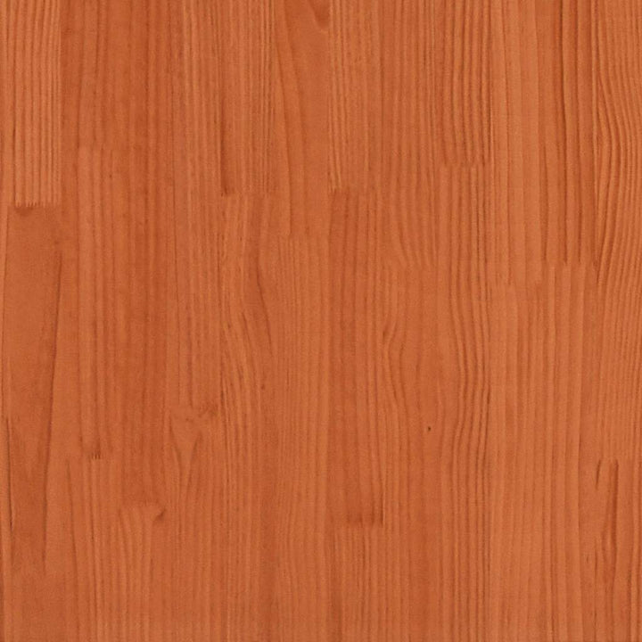 hjørnemoduler u. armlæn 2 stk. 70x70x67 cm massivt træ brun