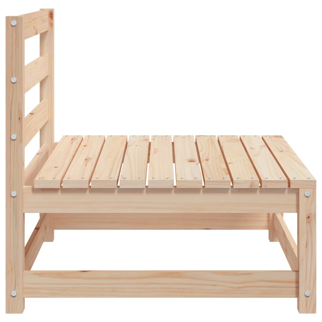 sofamoduler 3 stk 70x70x67 cm uden armlæn massivt fyr