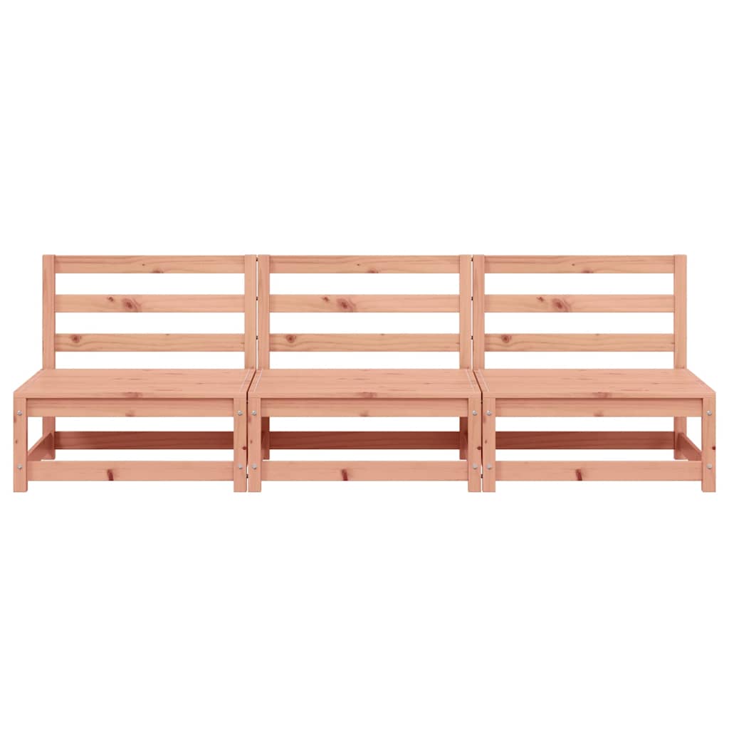 sofamoduler 3 stk. 70x70x67 cm uden armlæn massivt douglasgran
