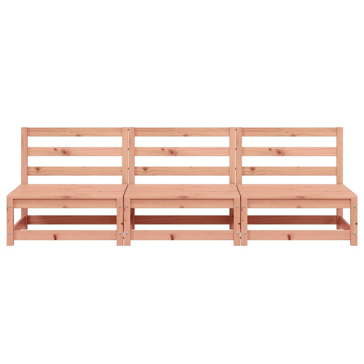 sofamoduler 3 stk. 70x70x67 cm uden armlæn massivt douglasgran