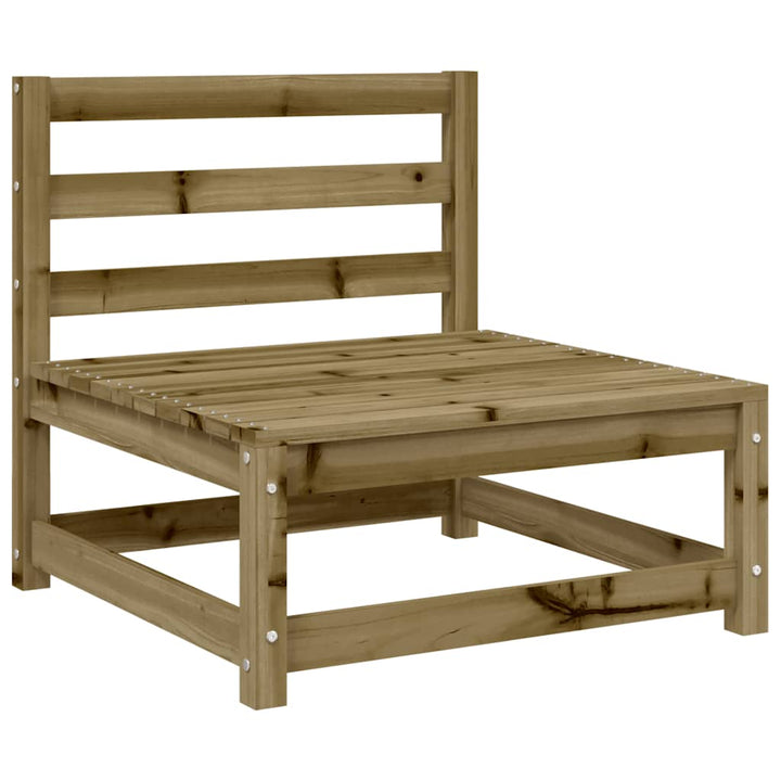 sofamodul 3 stk. 70x70x67 cm uden armlæn imprægneret fyrretræ