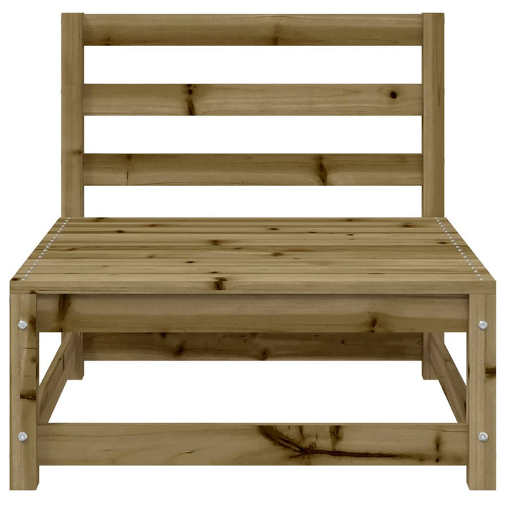 sofamodul 3 stk. 70x70x67 cm uden armlæn imprægneret fyrretræ