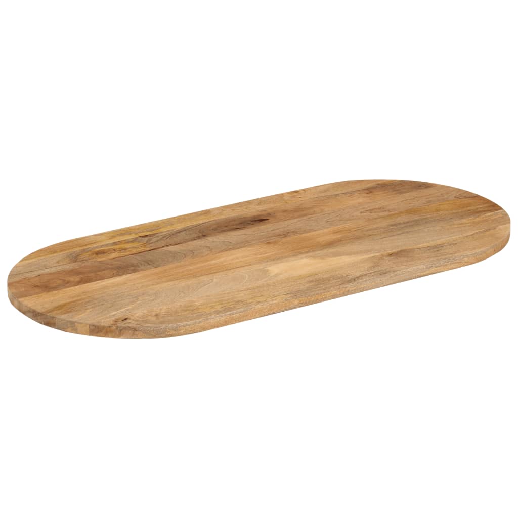 bordplade 100x50x3,8 cm oval massivt mangotræ