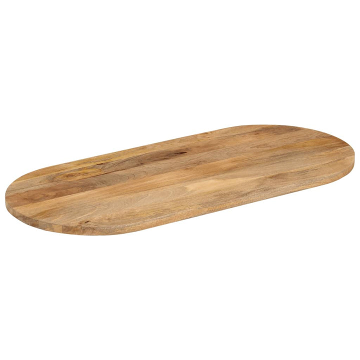 bordplade 100x50x3,8 cm oval massivt mangotræ