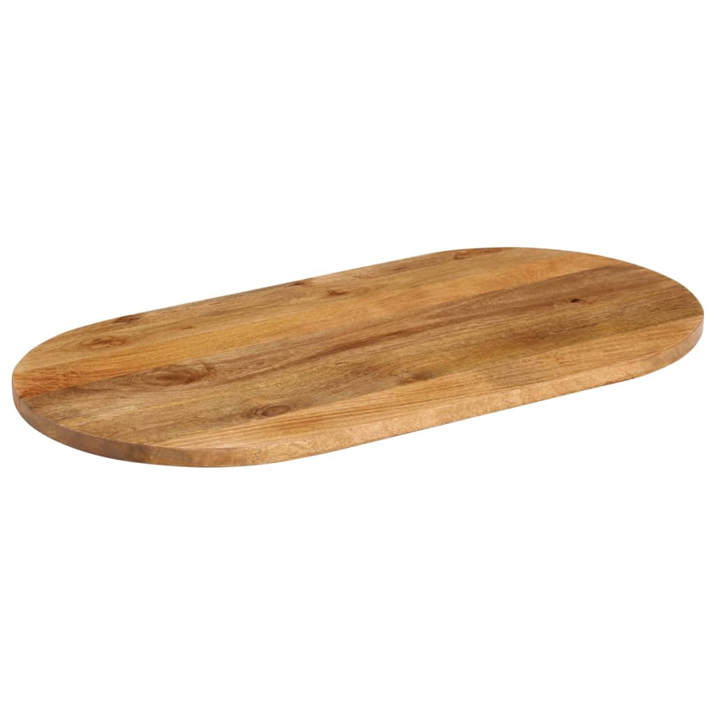 bordplade 100x50x3,8 cm oval massivt mangotræ