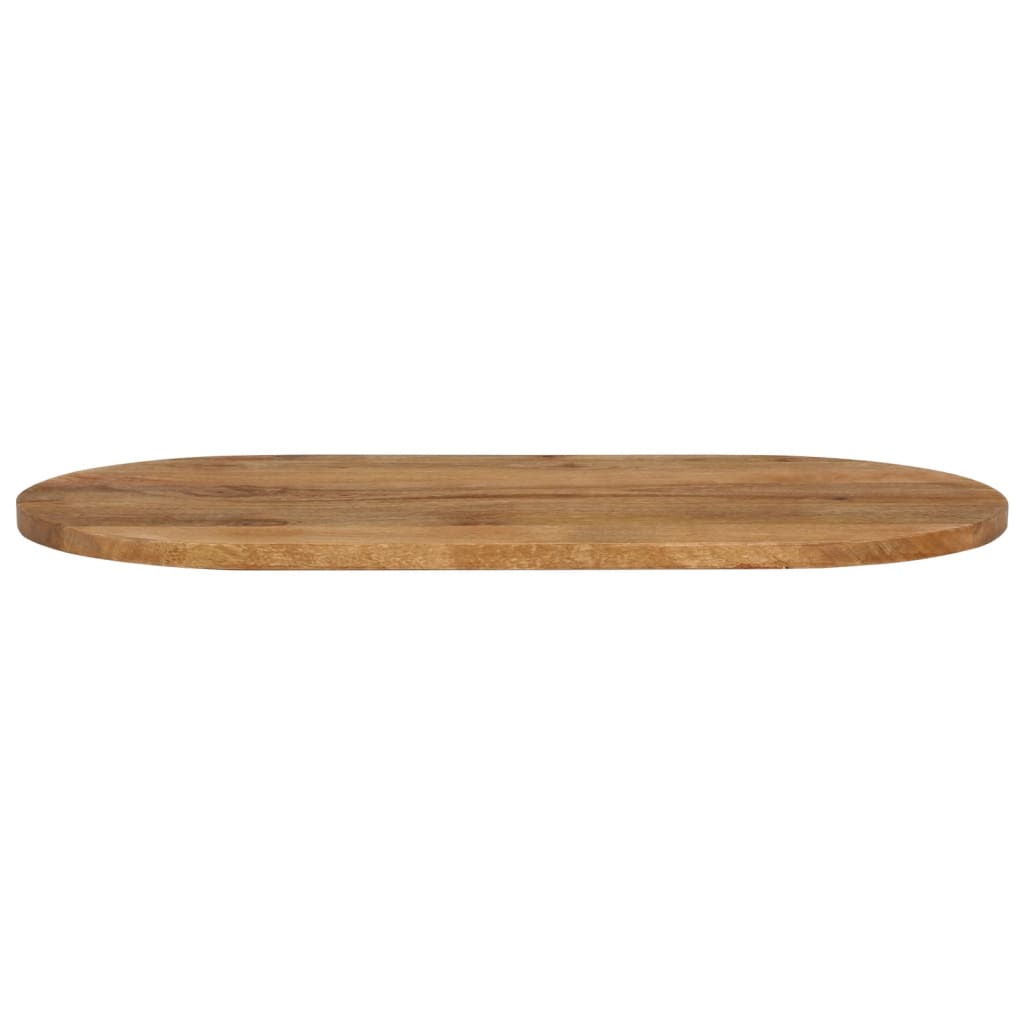 bordplade 100x50x3,8 cm oval massivt mangotræ