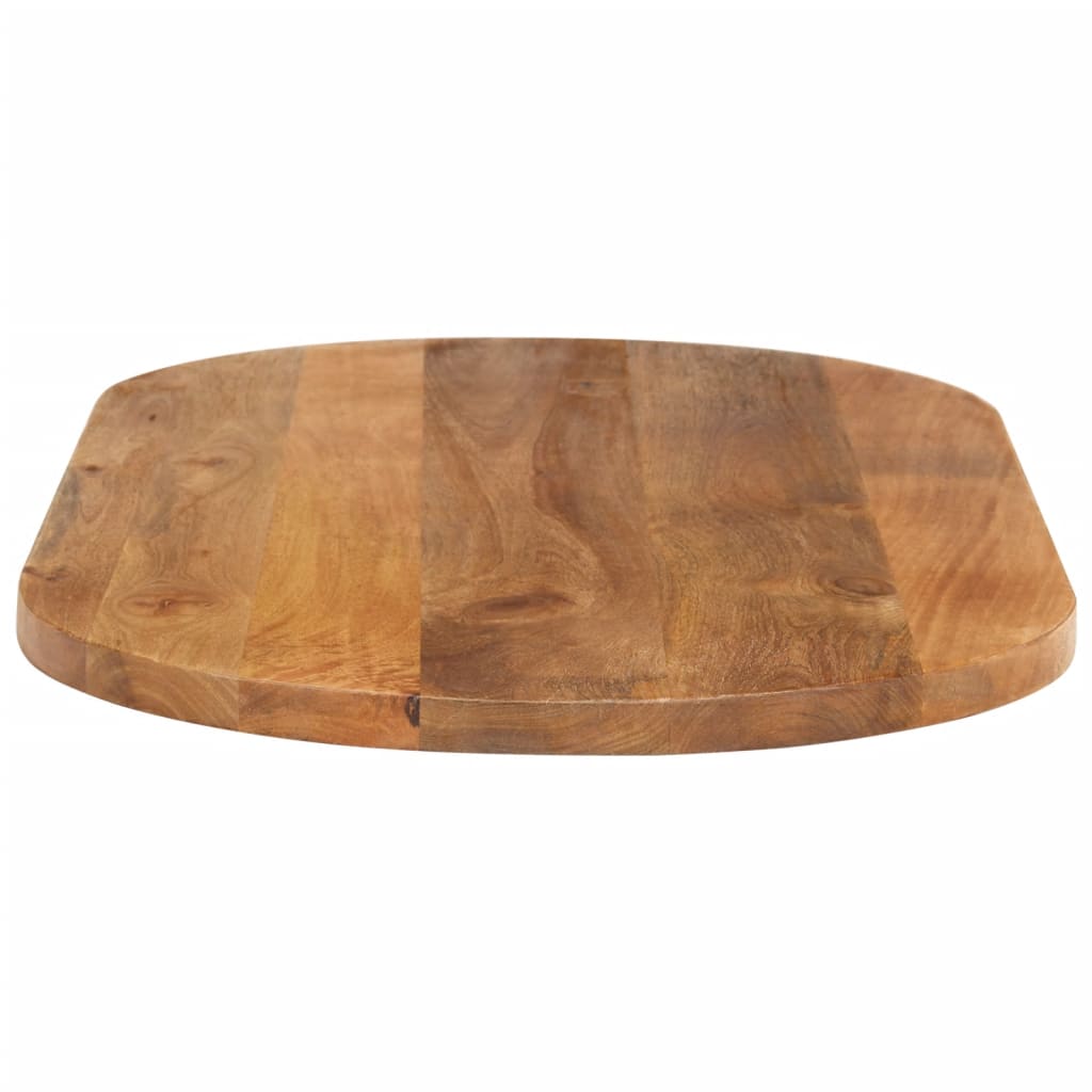 bordplade 100x50x3,8 cm oval massivt mangotræ