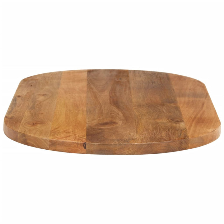 bordplade 100x50x3,8 cm oval massivt mangotræ