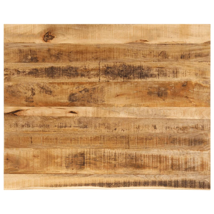 bordplade 100x80x2,5 cm naturlig kant massivt ru mangotræ