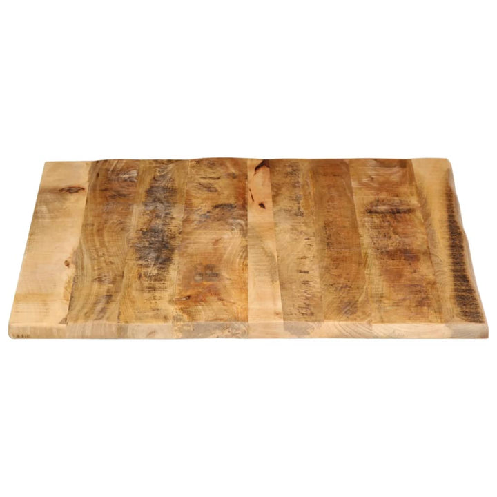 bordplade 100x80x2,5 cm naturlig kant massivt ru mangotræ