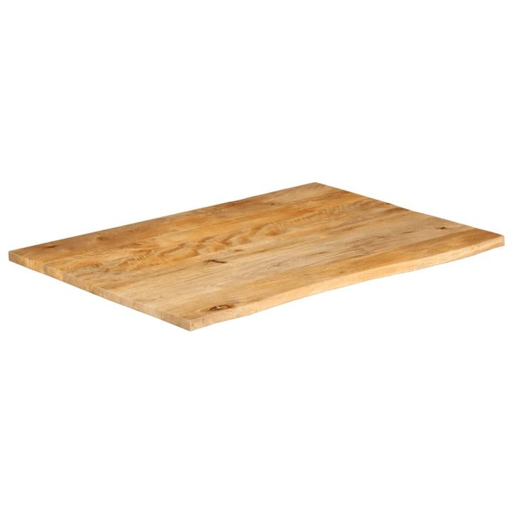 bordplade 100x80x2,5 cm naturlig kant massivt mangotræ