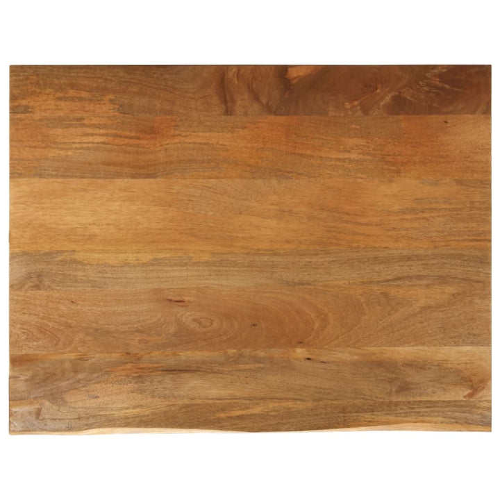 bordplade 100x80x2,5 cm naturlig kant massivt mangotræ