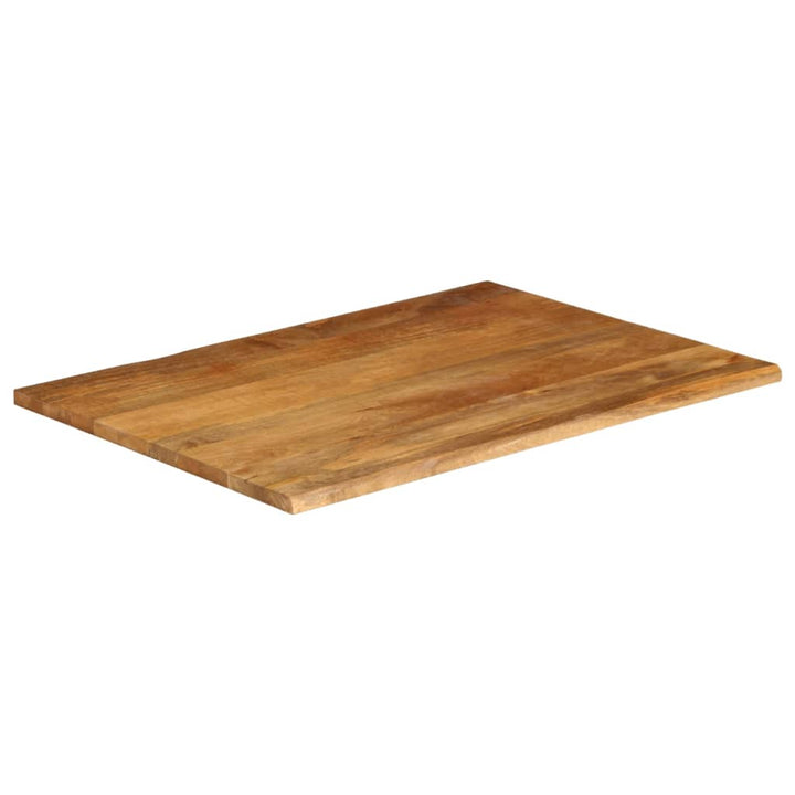 bordplade 100x80x2,5 cm naturlig kant massivt mangotræ