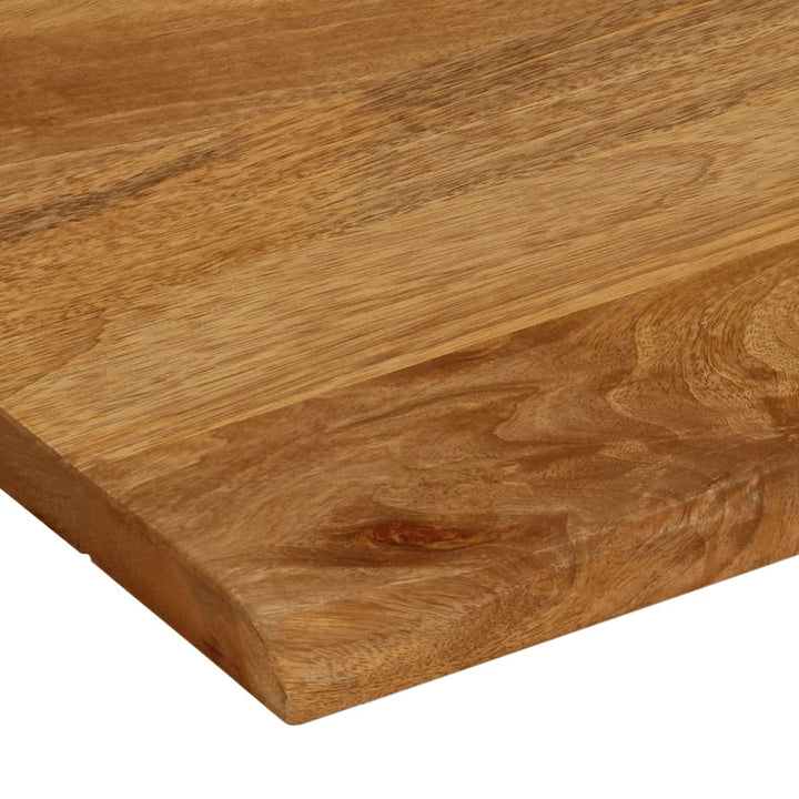 bordplade 100x80x2,5 cm naturlig kant massivt mangotræ