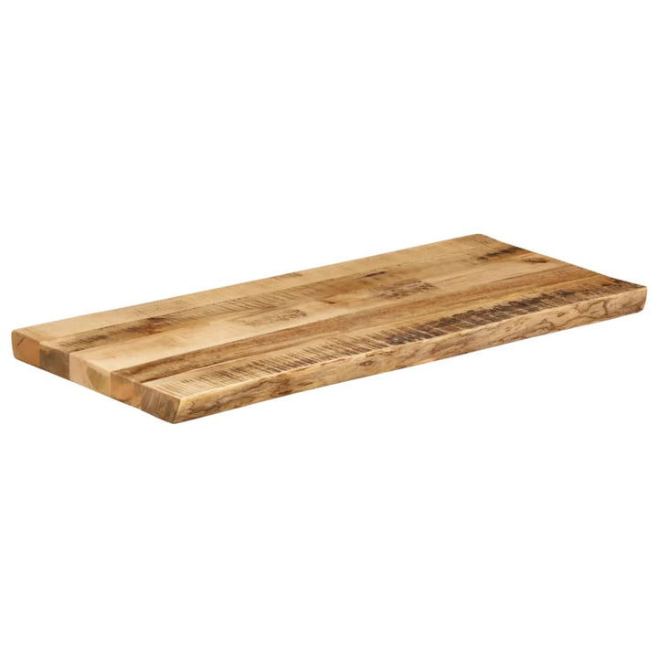 bordplade 100x40x3,8 cm naturlig kant massivt ru mangotræ