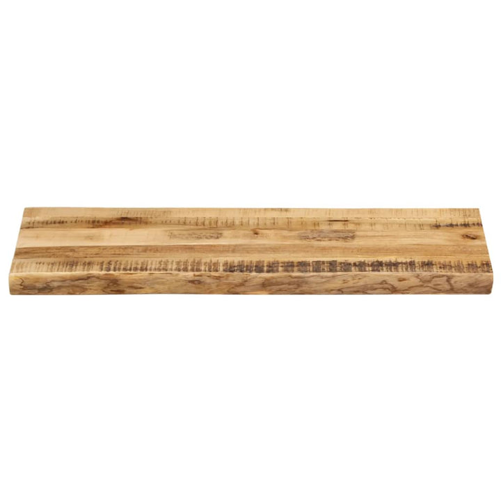 bordplade 100x40x3,8 cm naturlig kant massivt ru mangotræ