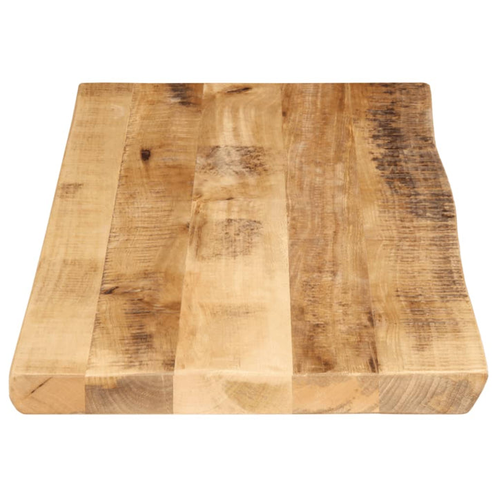 bordplade 100x40x3,8 cm naturlig kant massivt ru mangotræ
