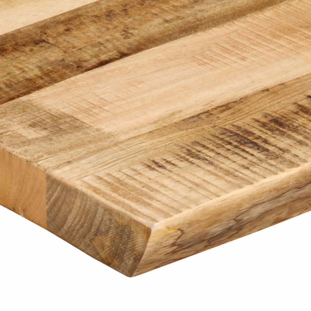 bordplade 100x40x3,8 cm naturlig kant massivt ru mangotræ